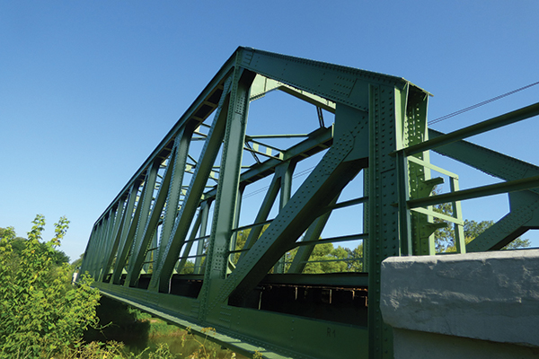 6. kép.  A vadnai Sajó-híd látképe, 2018