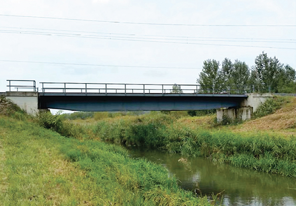 4. ábra. A bősárkányi Rábca-híd 2018-ban