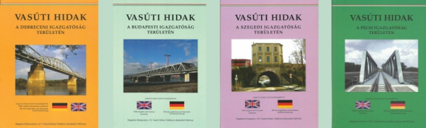 12. ábra. A vasútigazgatóságok hídjait bemutató sorozat eddig megjelent kötetei