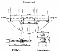 11. ábra. A Mélyvölgyi híd vázlatterve