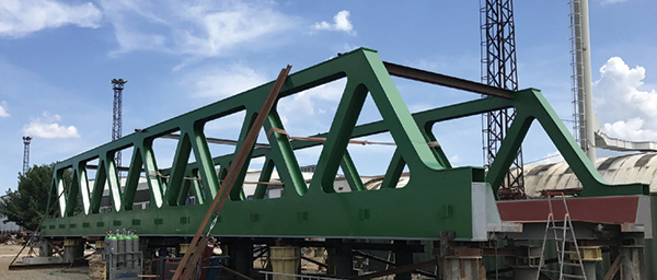 14. ábra. Az elkészült hídszerkezet