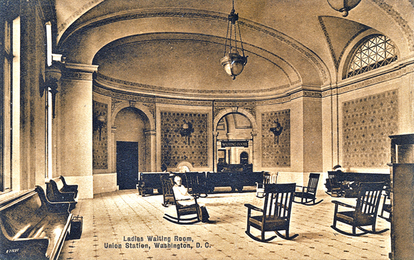 2. ábra.  A washingtoni Union Station női váróterme, Egyesült Államok, 1912