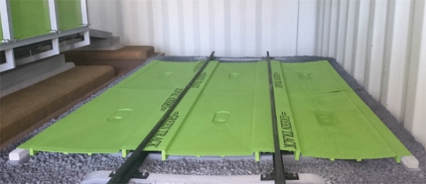 2. ábra. Az új Green Track rendszert szemléltető makett