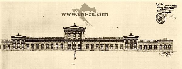 4. ábra. Rakasd (Răcăsdia) – felvételi épület, 1897 (típus) tervrészlet