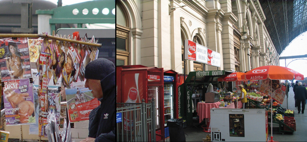 4. ábra. Budapest-Keleti pályaudvar kirakodó kereskedelme, 2004