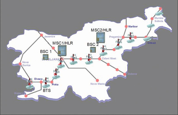 4. ábra. GSM-R lefedettség kiépítése Szlovéniában