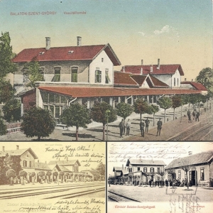 4. ábra. Balatonszentgyörgy, archív képeslapok (www.vasut­allomasok.hu)