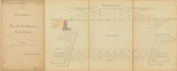 5. ábra. Temesvári Bega-híd tervrajza (részlet), 1876
