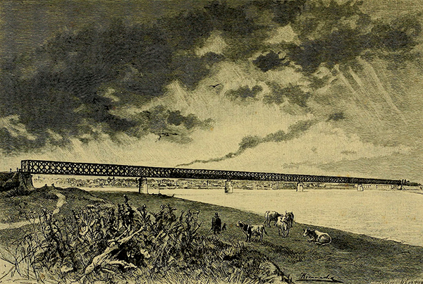 5. ábra. A zimonyi Száva-híd, 1884