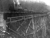 9. ábra. A Mélyvölgyi viadukt építése, 1921