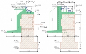 8. ábra. A hídfők átalakítási vázlata