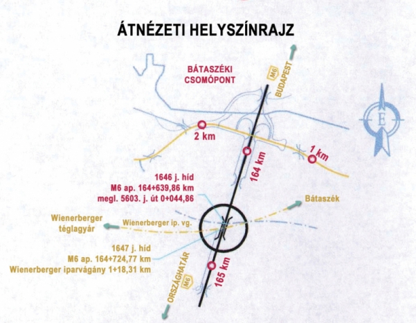2. ábra. Átnézeti helyszínrajz, tervrészlet (Tubosider Hungaria Kft.)