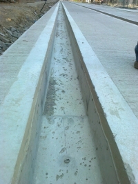 7. ábra. A budai fonódó projekt sínkörülöntéses felépítményének beton sínvályúja, Frangepán utca
