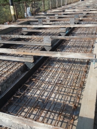 10. ábra. A pályalemez betonozásra előkészítve (ártéri szerkezet)