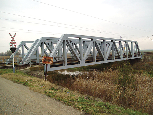 3. ábra. Átépítés előtti apavári Hortobágy-csatorna-híd