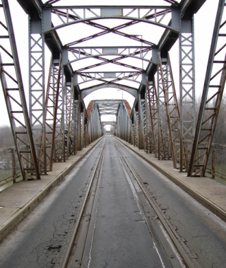 5. ábra. Átépítés előtti kiskörei Tisza-híd
