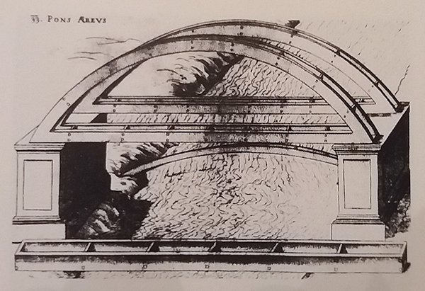 2. ábra. 33. Pons Areus. Forrás: Verancsics Faustus, Machinae Novae