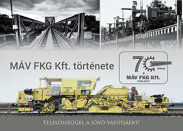 1.kép. A MÁV FKG Kft. története című kiadvány címoldala
