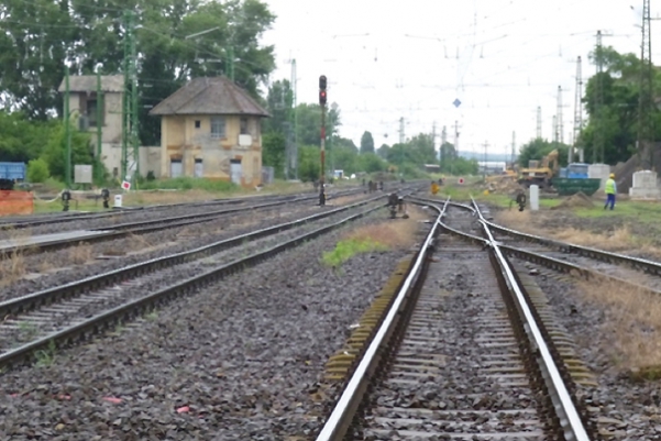 11. ábra. Kezdőpont felőli állomásfej az átépítés előtt