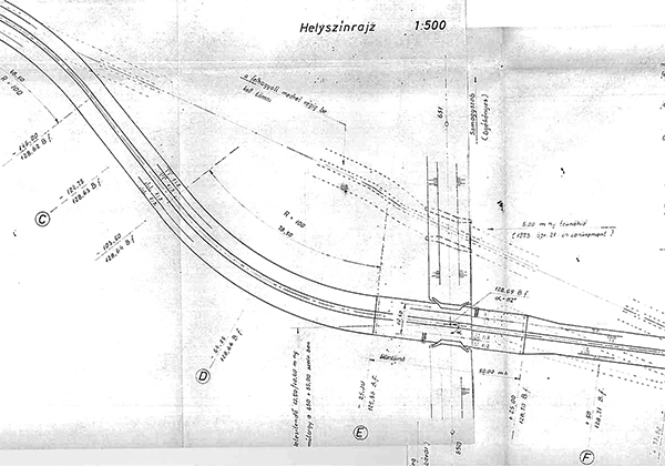 9. ábra. Mederkorrekció, 1973 (Forrás: Hídosztály Tervtár)