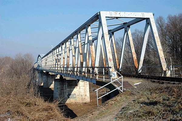1. ábra. Az algyői Tisza-híd – jelenlegi szerkezet