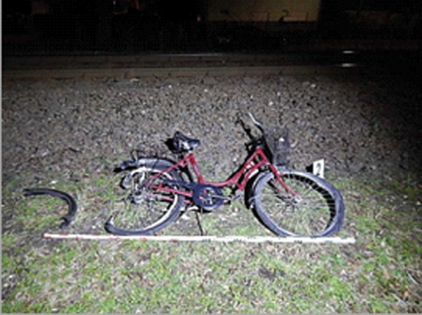 12. ábra. Kerékpáros baleset vasúti átjárónál (Forrás: ripost.hu)