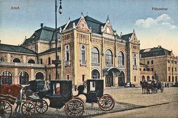 5. ábra. Arad pályaudvar indóháza – Pfaff Ferenc, 1912